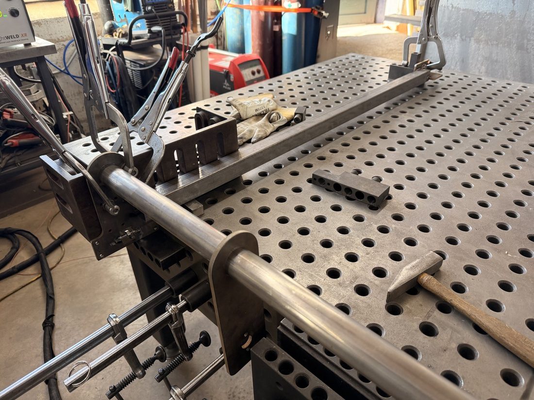Fixtured fabrication on a precision table